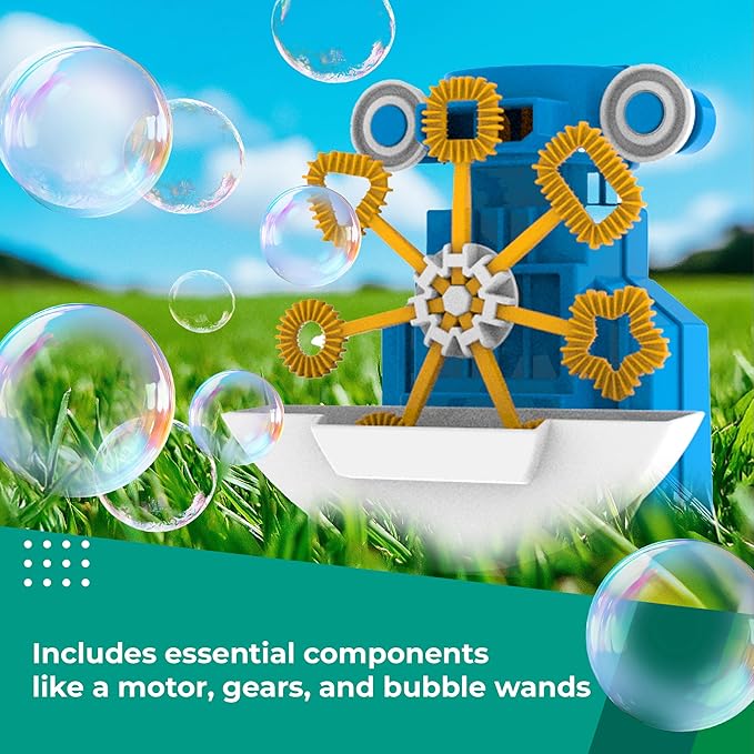 4M KidzRobotix - Bubbles Robot - Build an Automatic Bubble Machine Robot, Inspire STEM Learning, Boost Creativity, and Enjoy Hands-On Fun with This DIY Kit for Kids Aged 8 and Up