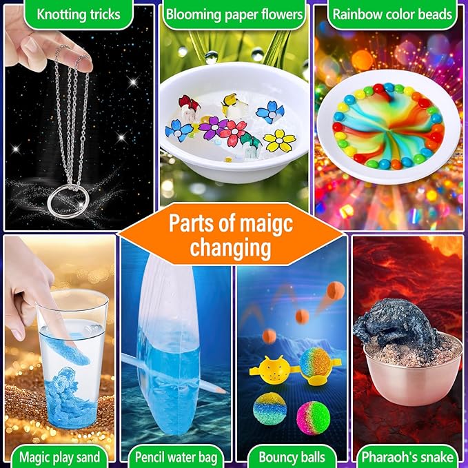 230 Experiments Science Kits for Kids - S.T.E.M Toys with Magic Chemistry Set Crystal Growing Physics Slime Educational Gifts Idea for Boys Girls