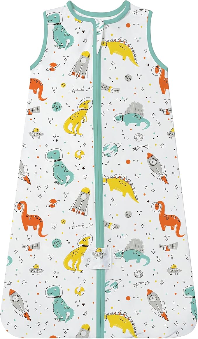 TotAha Light Sleep Sack, Stretchy, Soft, Cozy Wearable Blanket Sleep Bag with 2-Way Safe Zippers for 0-6-12-24 Months 0.5 TOG