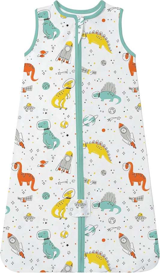 TotAha Light Sleep Sack, Stretchy, Soft, Cozy Wearable Blanket Sleep Bag with 2-Way Safe Zippers for 0-6-12-24 Months 0.5 TOG