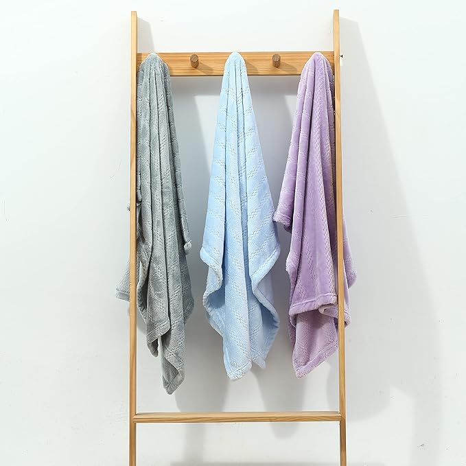 CREVENT 30''X40'' Lightweight Cozy Fluffy Warm Baby Blanket for Girls Boys Infants Toddlers' Bedding Crib Cot Stroller, Baby Shower Birthday Newborn's Gift - Light Grey