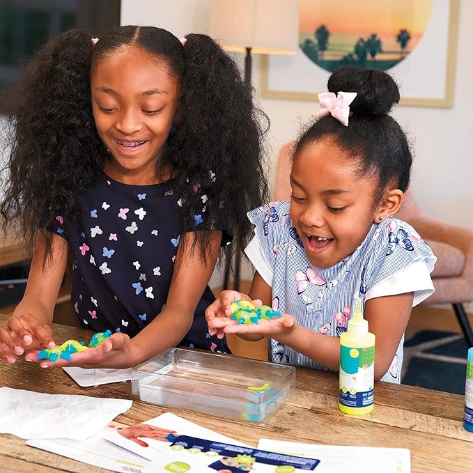 Steve Spangler Science Shape Gel Starter Kit – Hands-On Science Kit for Kids to Learn About Polymers, DIY Slime Kit for Classroom and Home Learning – STEM Activity for Ages 6+