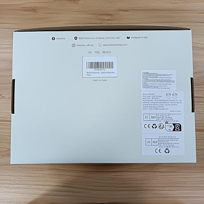 Moonkie Silicone Baby Food Containers | 8oz/4 oz Baby Food Storage Jars with Airtight Lids and A Snack Cup Lid | Freezer,Microwave and Dishwasher Safe, Reusable Baby Food Jars for Infant & Toddler