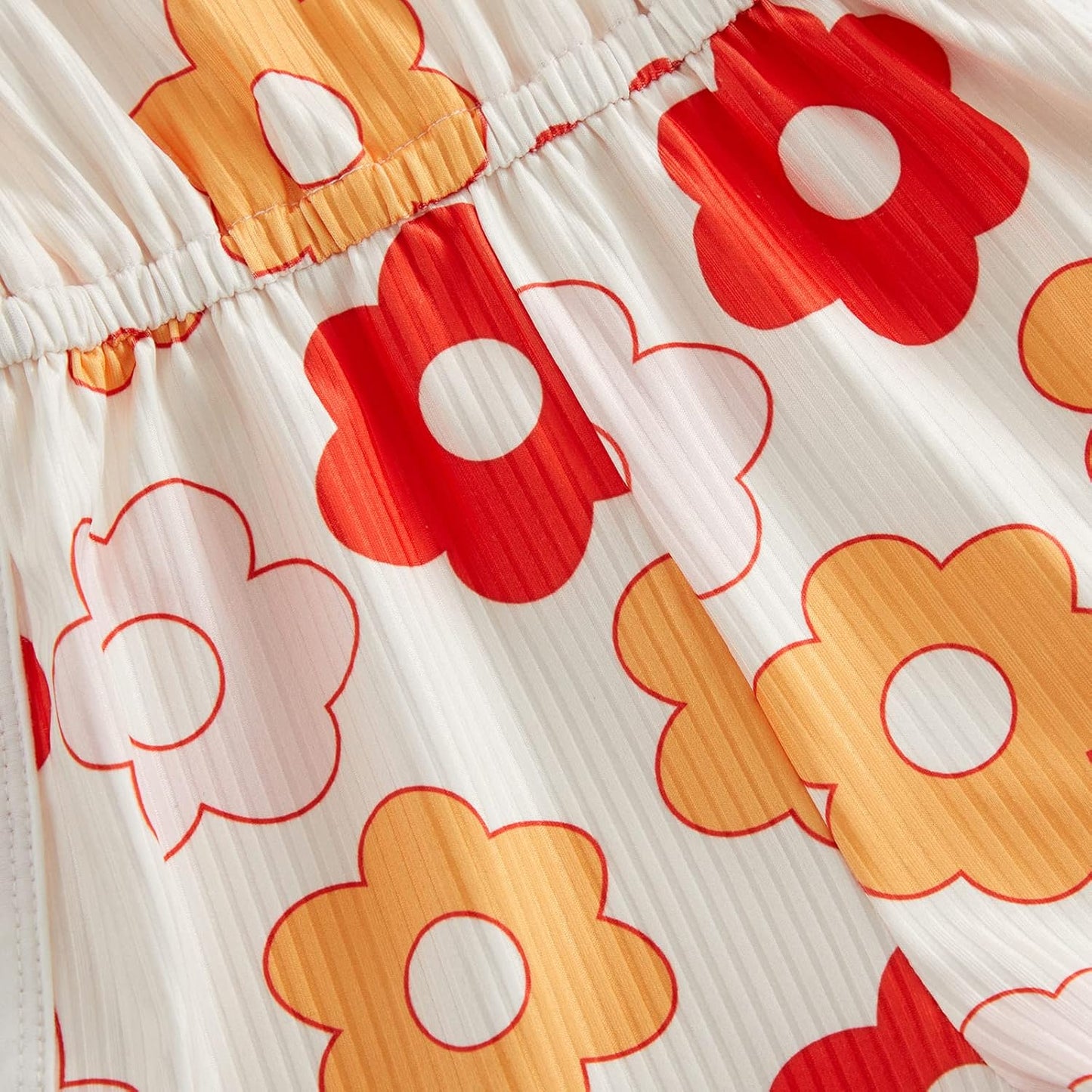 WZTYYDS Toddler Baby Girl Summer Clothes Floral Romper Tie-Up Strap Halter Jumpsuit Infant Summer Sling Playsuit 6M-3T