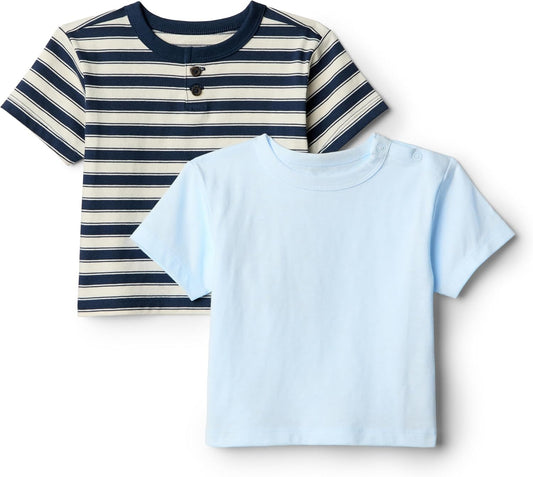 Amazon Essentials x Sofia Grainge Toddlers and Baby Boys' Short Sleeve T-Shirts, Pack of 2