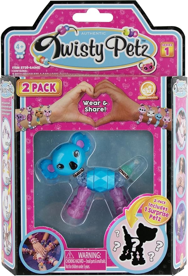 Twisty Petz 2-Pack Rosie Koala - Includes 2 Collectible Petz: 1 You See, 1 Surprise! Adorable, Collectible petz Transform into Friendship Bracelets. for Girls 6-12
