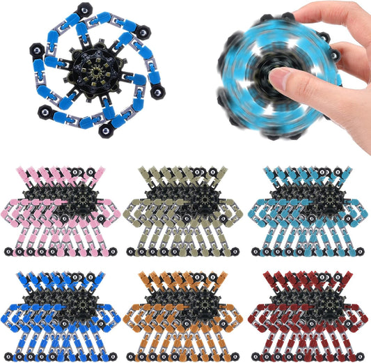 72 Pcs Transformable Fidget Spinners Bulk Robot Sensory Fidget Toys Stress Relief Spinner DIY Deformation Mechanical Gyro Toys Easter Party Favors for ADHD Autism Kids Adults