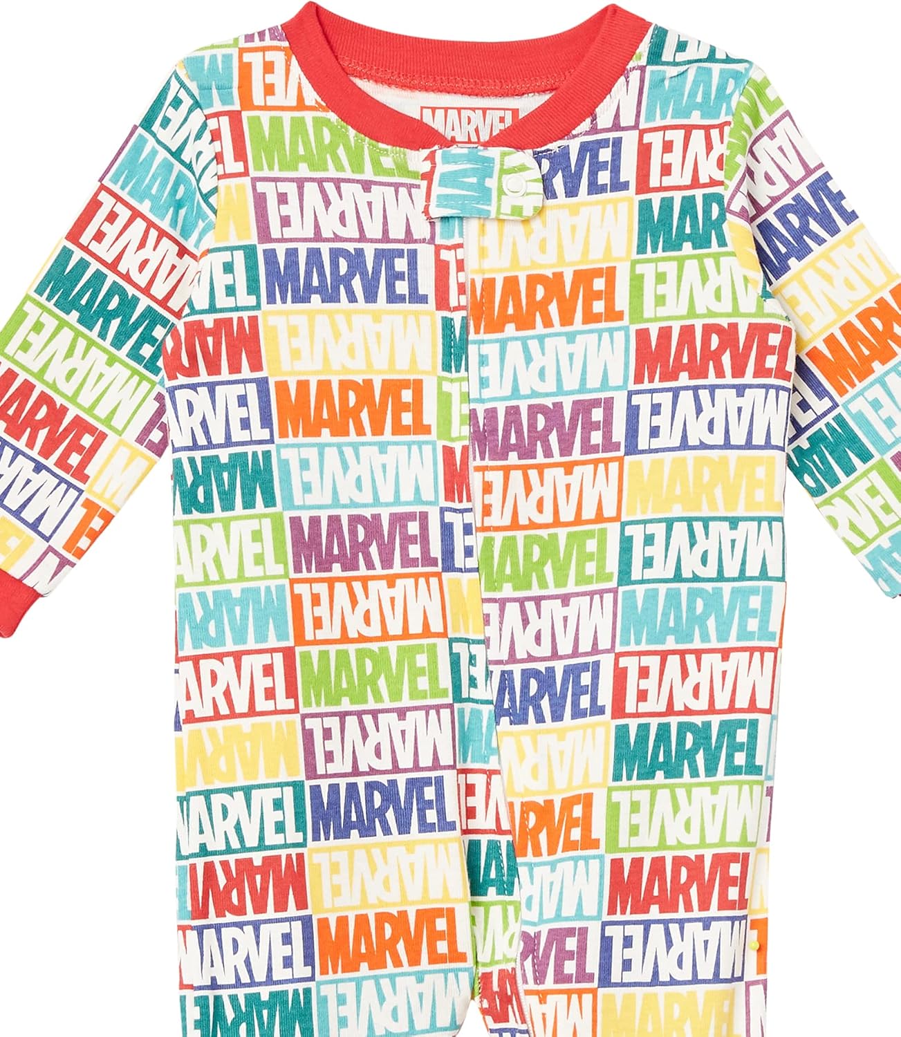 Amazon Essentials Disney | Marvel | Star Wars Unisex Babies' and Toddlers' Snug-Fit Cotton Footed Pajamas, Multipacks