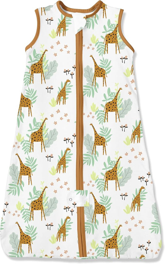 TotAha Light Sleep Sack, Stretchy, Soft, Cozy Wearable Blanket Sleep Bag with 2-Way Safe Zippers for 0-6-12-24 Months 0.5 TOG