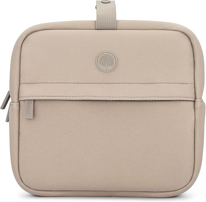 Parker Baby Drift Neoprene Insulated Baby Bottle Cooler | Soft & Waterproof Snacks & Breast Milk Cooler Travel Bag w/Insulated Interior | Attaches to Backpacks & Strollers | Modern & Neutral Colors