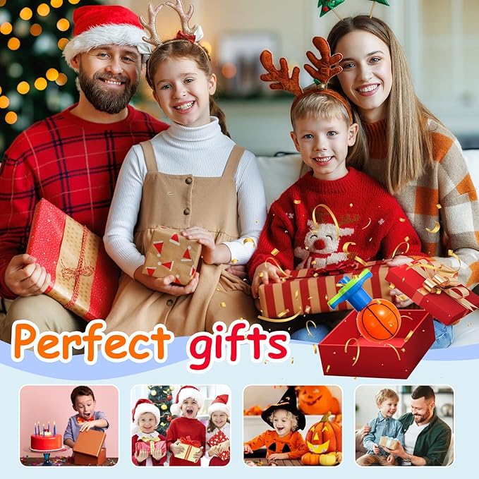 10Pack LED Light Up Spinner Tops Launcher with Gyroscope Motion Colorful Flashing Toys Novelty Bulk Goodie Bag Fillers Gifts Stuffers for Birthday Party Favors