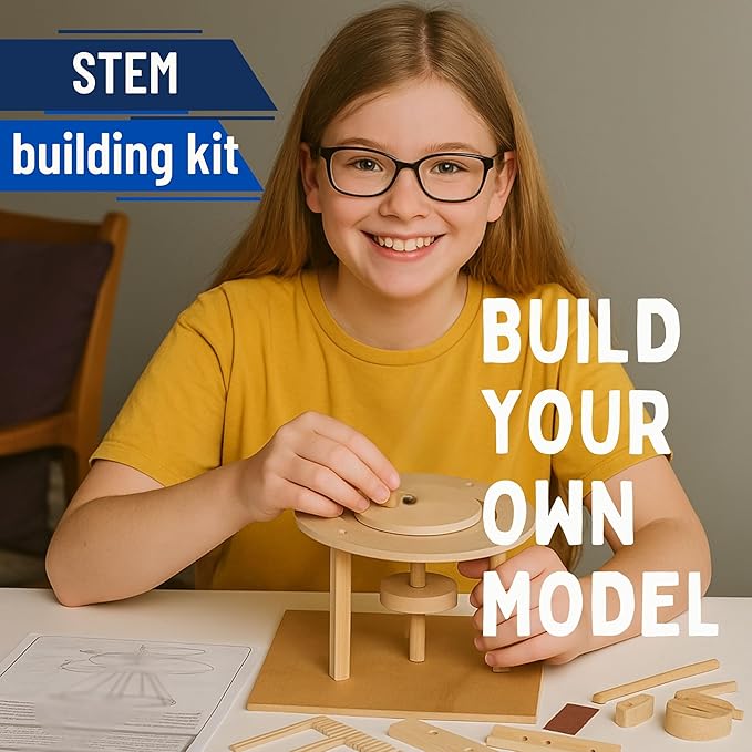 Pathfinders STEM Kit – Leonardo da Vinci Helicopter Model kit Science Kits | stem Toy Physics Toys | Engineering | Learning Resources