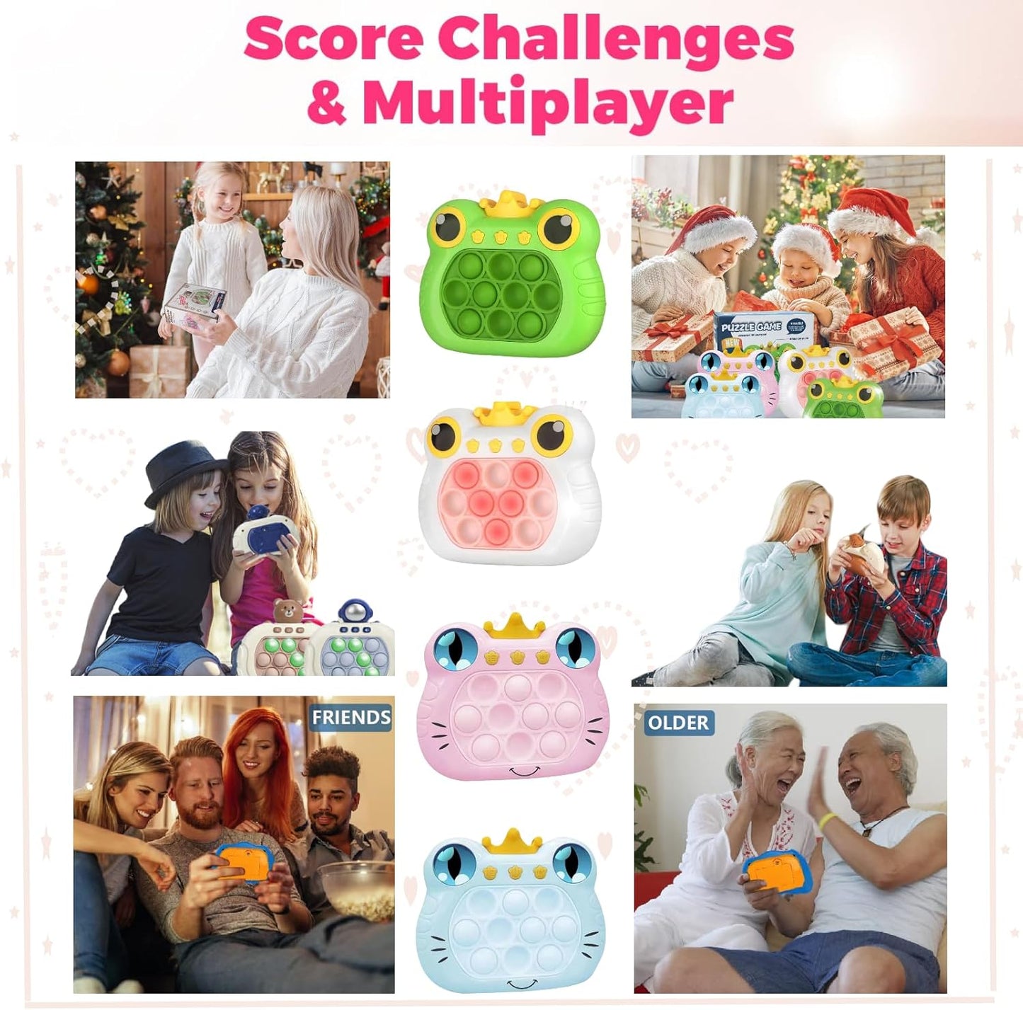 Fast Push Game,Push Game Fidget Toys,Finger Toys Fast Push for Kids Adult,4 Modes Games,Release Stress,Exercises Reaction Ability and Improves Concentration|Gift Ideas