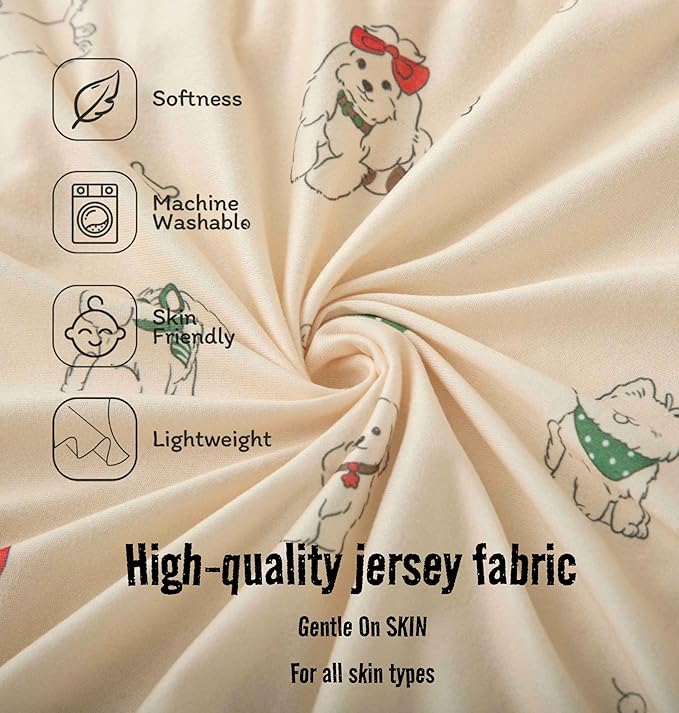 SDY Dog Bassinet Sheets Boys Girls,Fit for Rectangle, Round, Oval, Hourglass Mattress, Flexible for Different Bassinet Pad/Mattress 2 Pack 32 * 16 * 4 inches (Dog)
