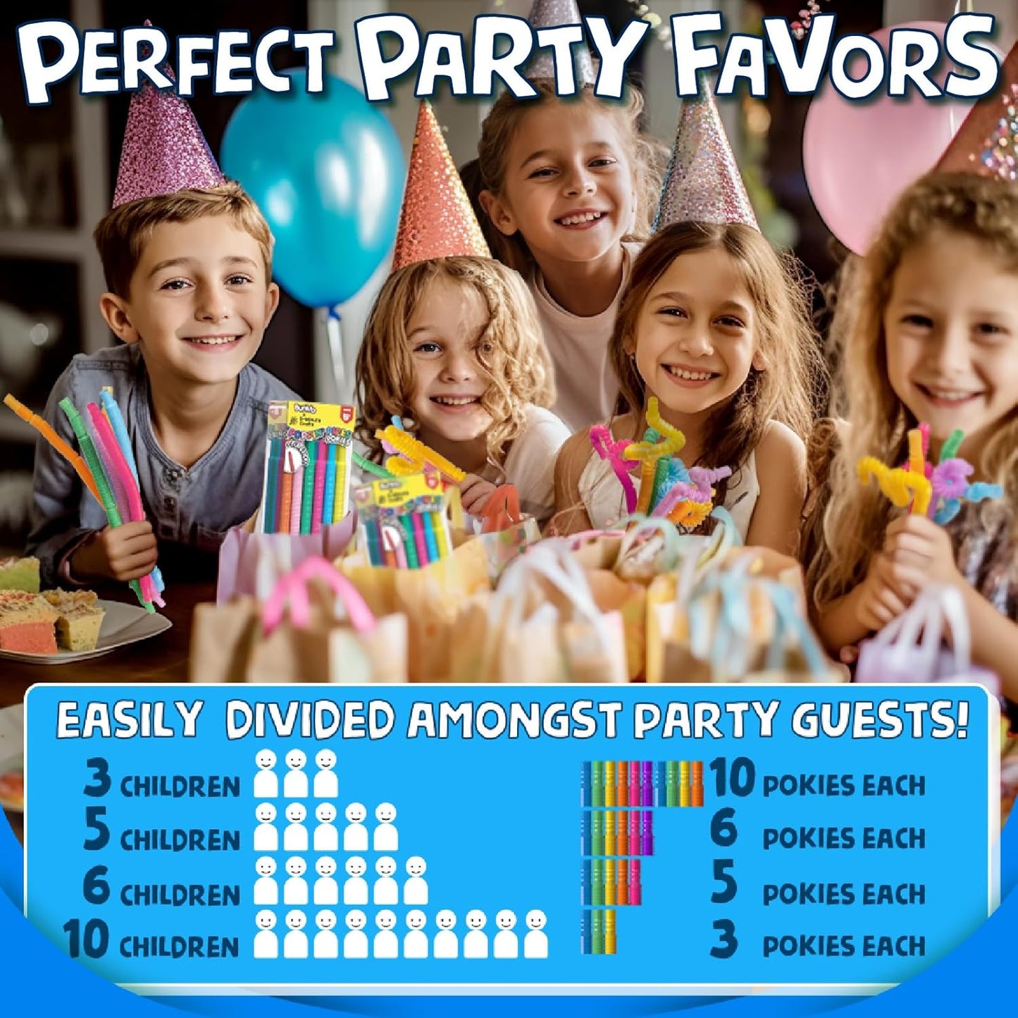 BUNMO Pop Tubes - Sensory Toys - Toddler Toys - Imaginative Play & Stimulating Creative Learning - Hours of Fun for Kids - Tons of Ways to Play - Connect, Stretch, Twist & Pop - 30 Pack Mini