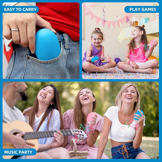 Thumb Piano, Electronic Handy Piano for Music Beginner,5-Keys 13 Kinds of Musical Instruments, Pocket Portable Educational Keyboard Finger Instruments,Easter Birthday Gift for Kids and Adults