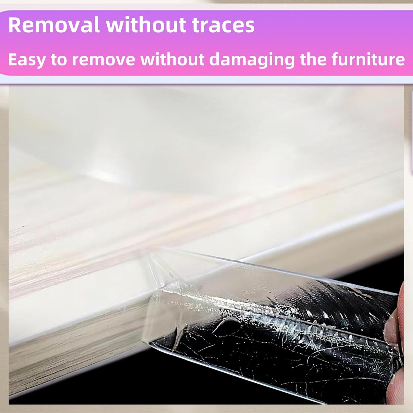 2roll Edge Protector Tape 1.18in Width x78.8in Length,Clear Edge Protector Strip Sharp Edge Wrap Cover Tape,Adhesive Edge Protector (3cmx2m,thk: 2mm)