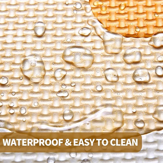 Coolcandy Baby Play Mat, 25Pcs Interlocking Puzzle Floor Mat, with Safety Fence - 0.4" Thick Non-Toxic EVA Foam Play Mat, for Infants & Toddlers 3-36 Months, Soft Puzzle Tiles for Play Areas