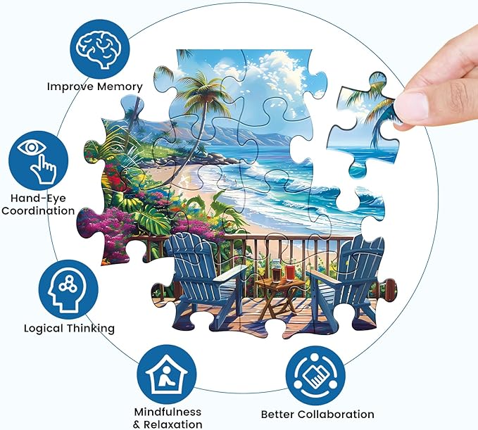 Jigsaw Puzzles for Adults 500 Pieces, Interlock Perfectly Letter on Back No Dust, Home Decor Birthday Party Gift Toy for Men Women Elders Seniors, 1:1 Poster Educational Toys & Games | 20.5 x 15 in