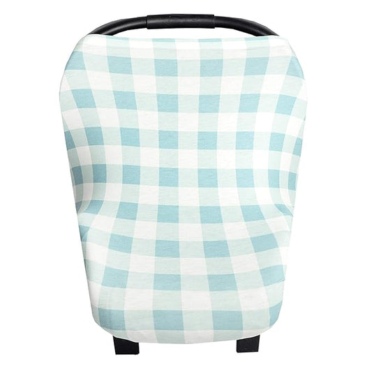 Lincoln Multi-Use Cover: Car Seat, Nursing & Stroller Cover - Stretchy Fabric, All-Season Use, Stylish Designs, Easy Access for Moms