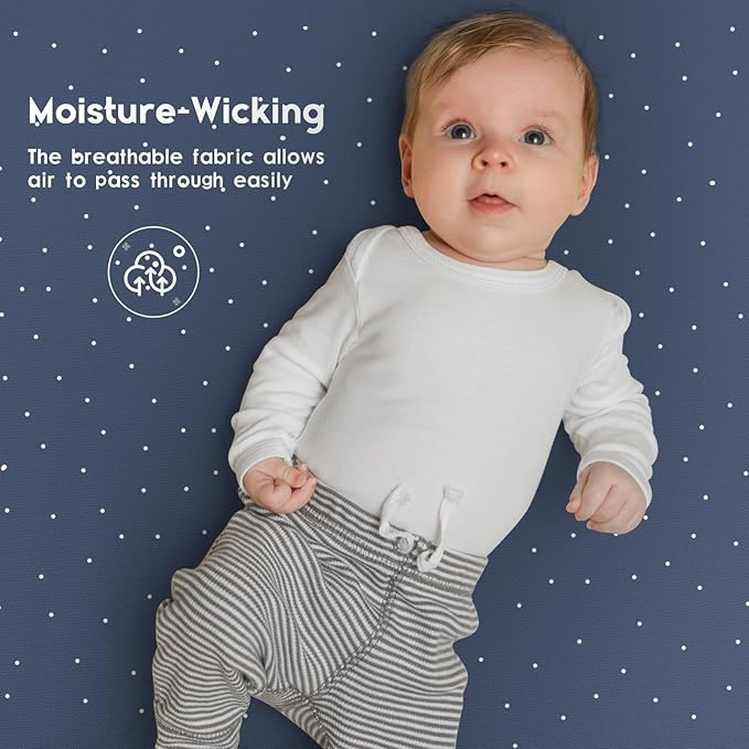 Yoofoss Baby Crib Sheets for Boys Girls, Fitted Crib Sheet 2 Pack for Standard Crib and Toddler Mattress, Super Soft Microfiber Baby Sheet 28x52x8in(Panda)