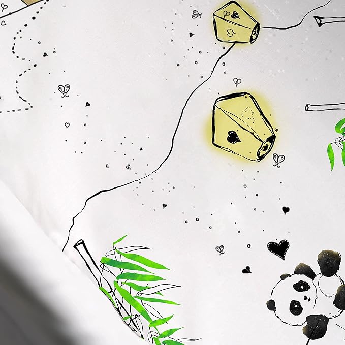 JumpOff Jo - Hypoallergenic Fitted Bassinet Sheet for Baby Boys & Girls - Rectangular, Hourglass & Oval Crib Compatible, Soft, Breathable, Machine Washable - Playful Panda