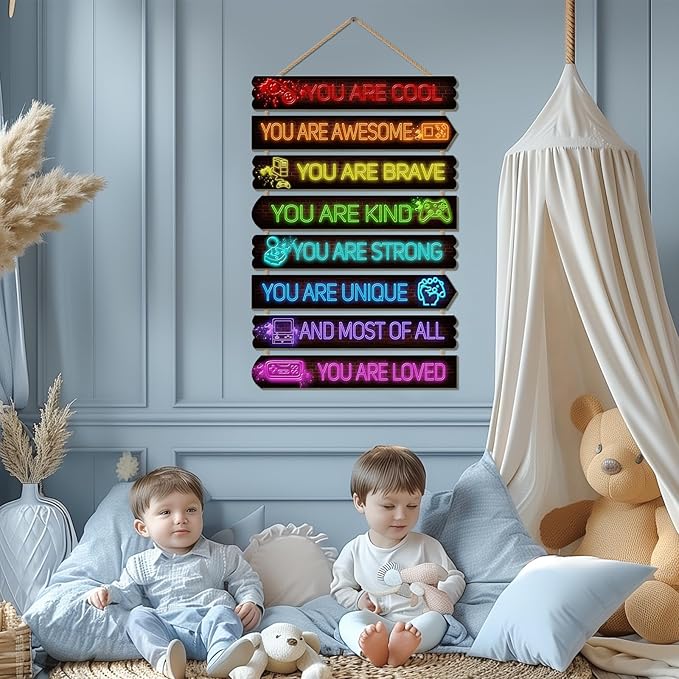 Room Decor for Boys Teens, Kids Room Decor, inspirational wall decoration, Kids Bedroom Decorations,Teen Bedroom Deco(Game)