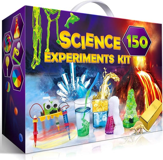 UNGLINGA 150 Experiments Science Kits for Kids, S.T.E.M Educational Project Toys for Boys Girls Birthday Gifts Ideas, Volcano, Chemistry Lab Tools Scientist Set