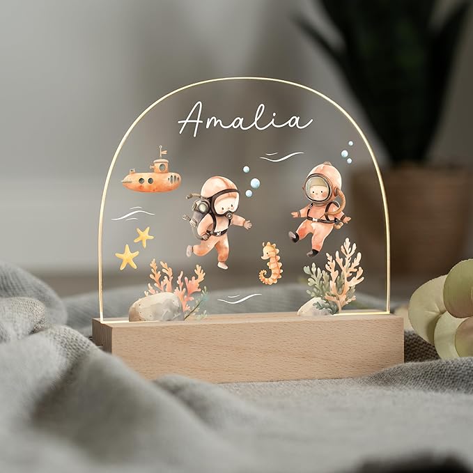 Baby Welcome Gift/New Born Essentials/Newborn Stuff/Personalized Night Light for Kids/Custom Baby Boy Gifts