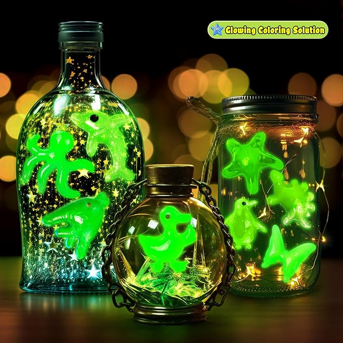 JOPSHEEN 20 Colors Magic Water Elf Toy Kit for Kids - Water Pets with 12 Molds - DIY Squishies Maker Crafts Birthday Gifts for Boys and Girls