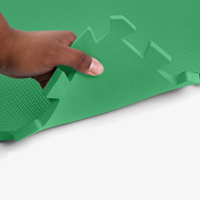 Flooring Inc's 1/2" Soft Non-Toxic Baby Play Mat, Toddler Playmat, Colorful Puzzle PlayMat, Floor Mats for Kids & Babies, EVA Foam Interlocking Tiles for Nursery & Playroom | Blue, 50 Tiles, 200 Sq/Ft