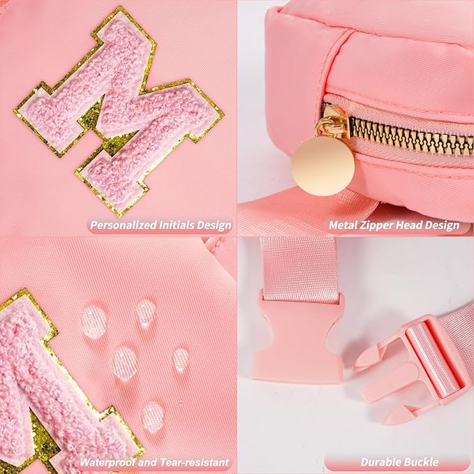 Birthday Gifts for 2 3 4 5 6 7 8 9 10 11 Year Old Girls - Mini Fanny Pack Cute Crossbody Bag Belt Bag Trendy Stuff,Graduation Gifts for Girls Teens Kids Daughter Sister Her - Peach,M