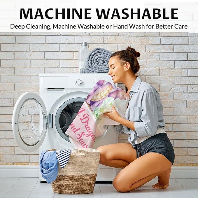 Dragon Blanket Gifts - 30x40 Inches Cute Throw Blanket for Babies, Kids, Boys & Girls - Pink Soft Fuzzy Blankets for Couch, Sofa & Bed