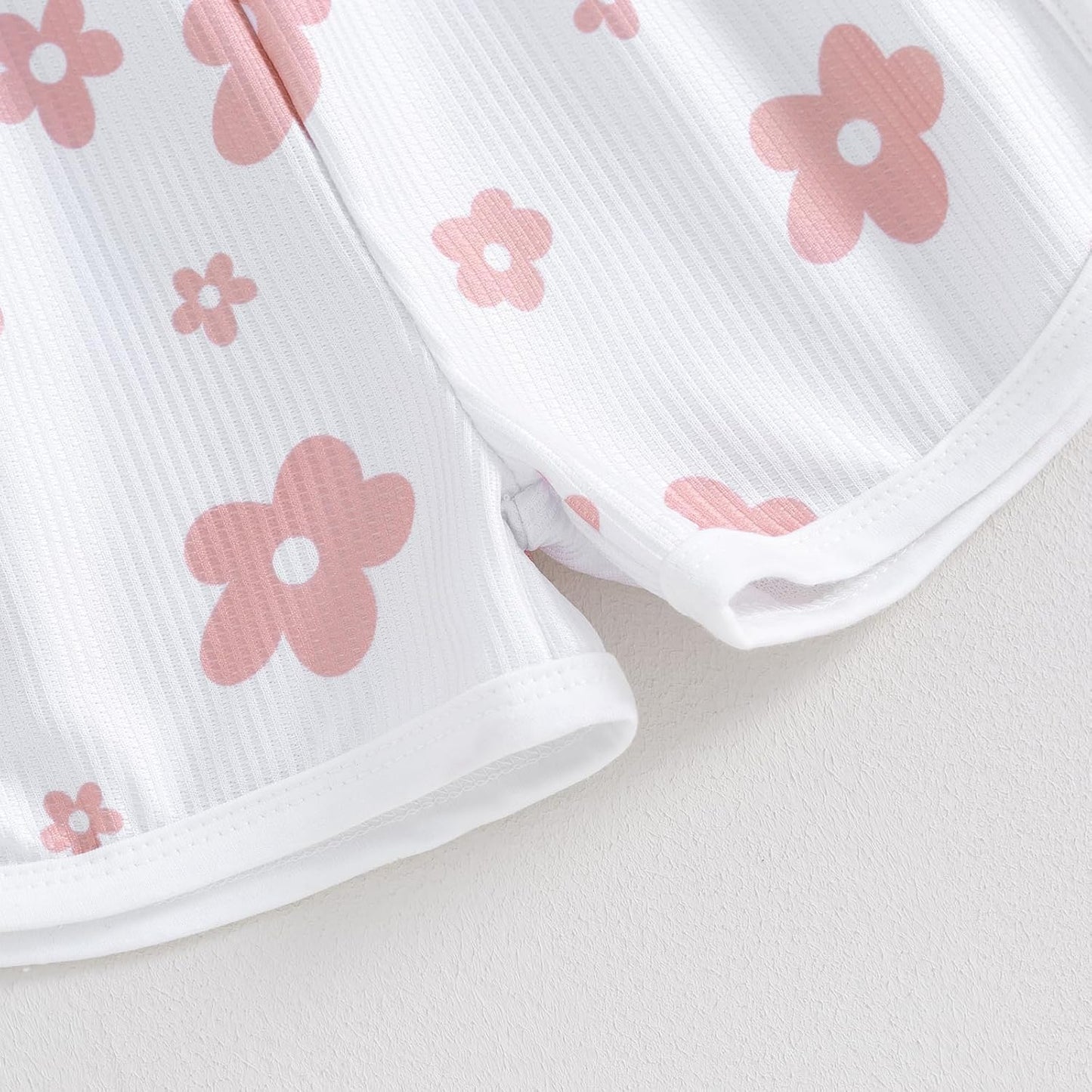 WZTYYDS Toddler Baby Girl Summer Clothes Floral Romper Tie-Up Strap Halter Jumpsuit Infant Summer Sling Playsuit 6M-3T