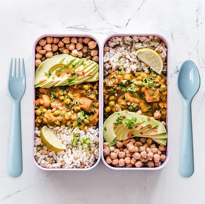 12 Pcs Plastic Toddler Utensils Set 6 Kids Forks and 6 Kids Spoons BPA Free/Dishwasher Safe Toddler Silverware Brightly Colored Kid Plastic Cutlery Set-Blue