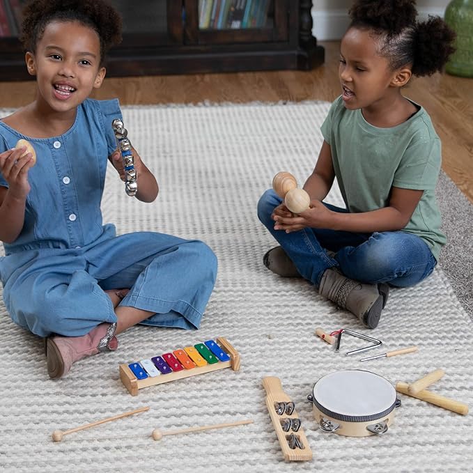 Fat Brain Toys Beethoven's Band Musical Set - Beginner Instruments for Ages 3+