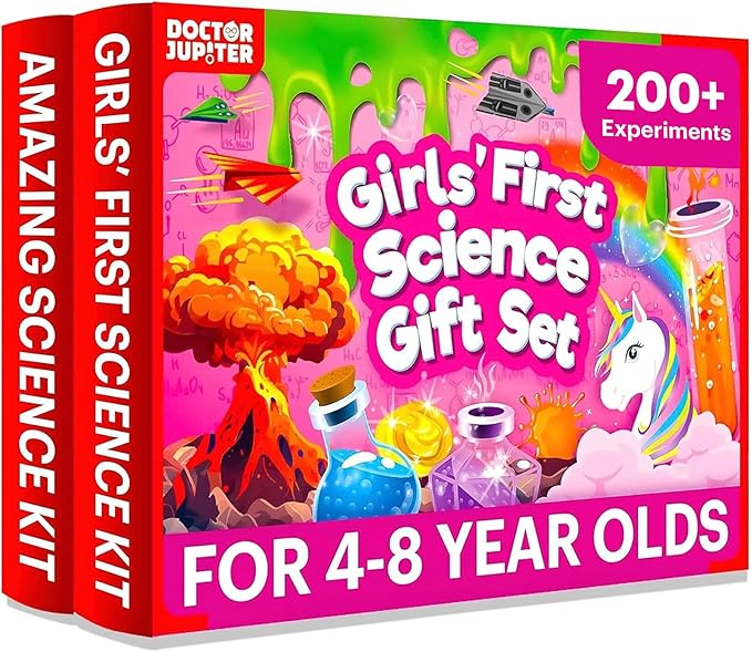 Doctor Jupiter Girls’ First Science Gift Set for Ages 4+ | Set of Girls' First Science Kit & Amazing Science Kit |Birthday Gift Ideas for 4-5-6-7-8 Year Olds |STEM Learning & Education Toys