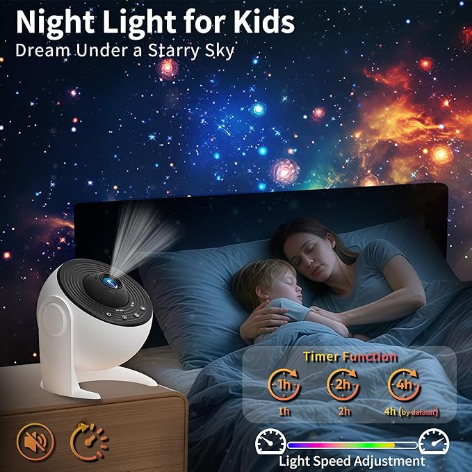 Galaxy Projector for Bedroom, 13 in 1 Planetarium Star Projector with Solar System & Constellation, 360° Rotating Galaxy Light Projector, Space Night Light Projector for Kids Adults Gifts