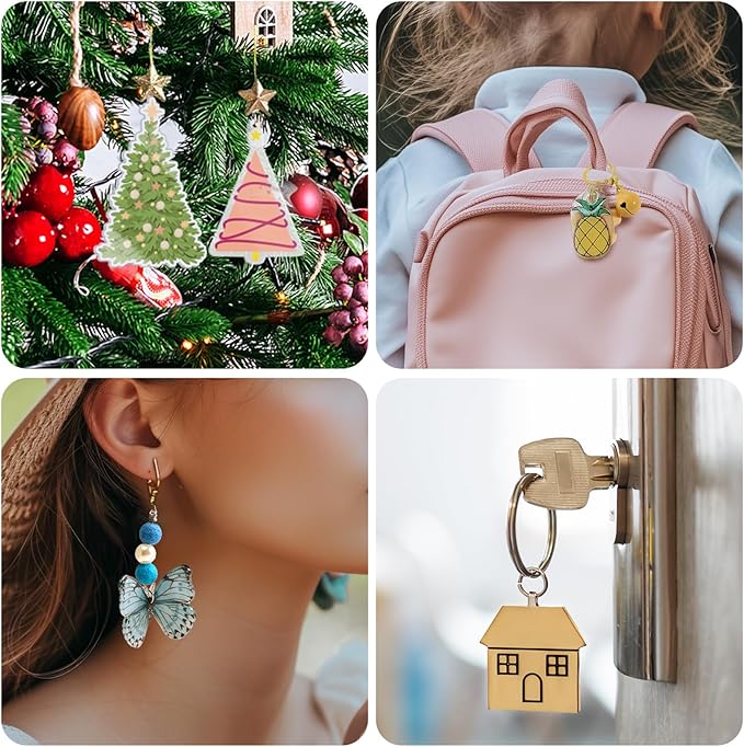 Auihiay Shrink Plastic Sheet Kit, Include UV Resin, UV Lamp, 20PCS Shrink Papers and Rich DIY Tools for Crafts Kids Jewelry Making, DIY Key Chains, Earrings