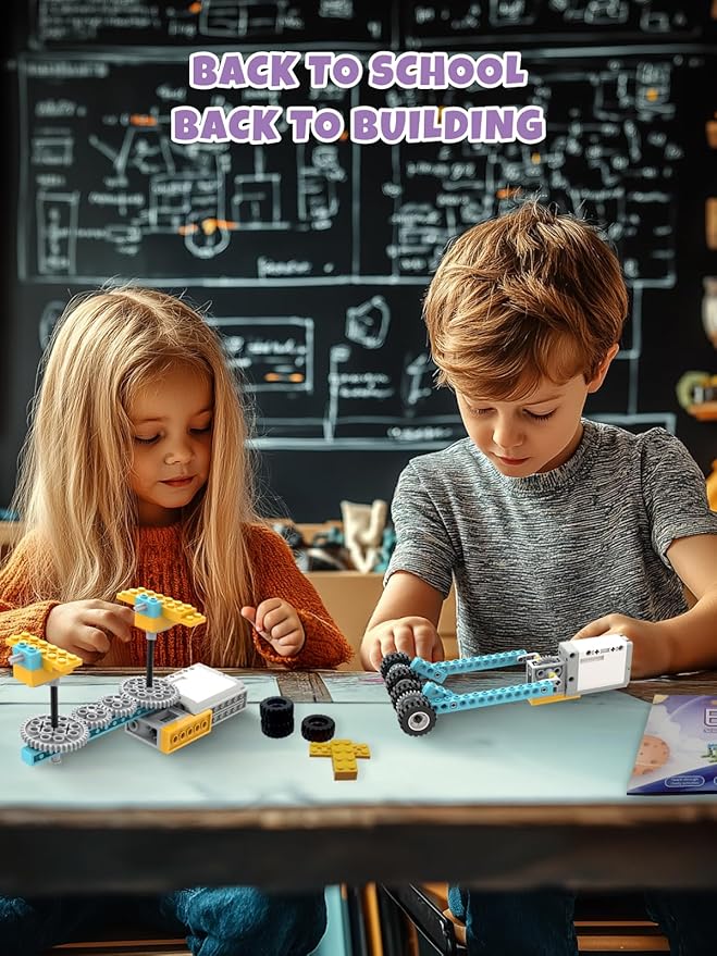 50-in-1 STEM Building Toys for Kids Aged 6-12: 50 Models Science Educational Engineering Blocks Project Kit, Creative Learning Activities for Boys & Girls, for Ages 6-8 8-13