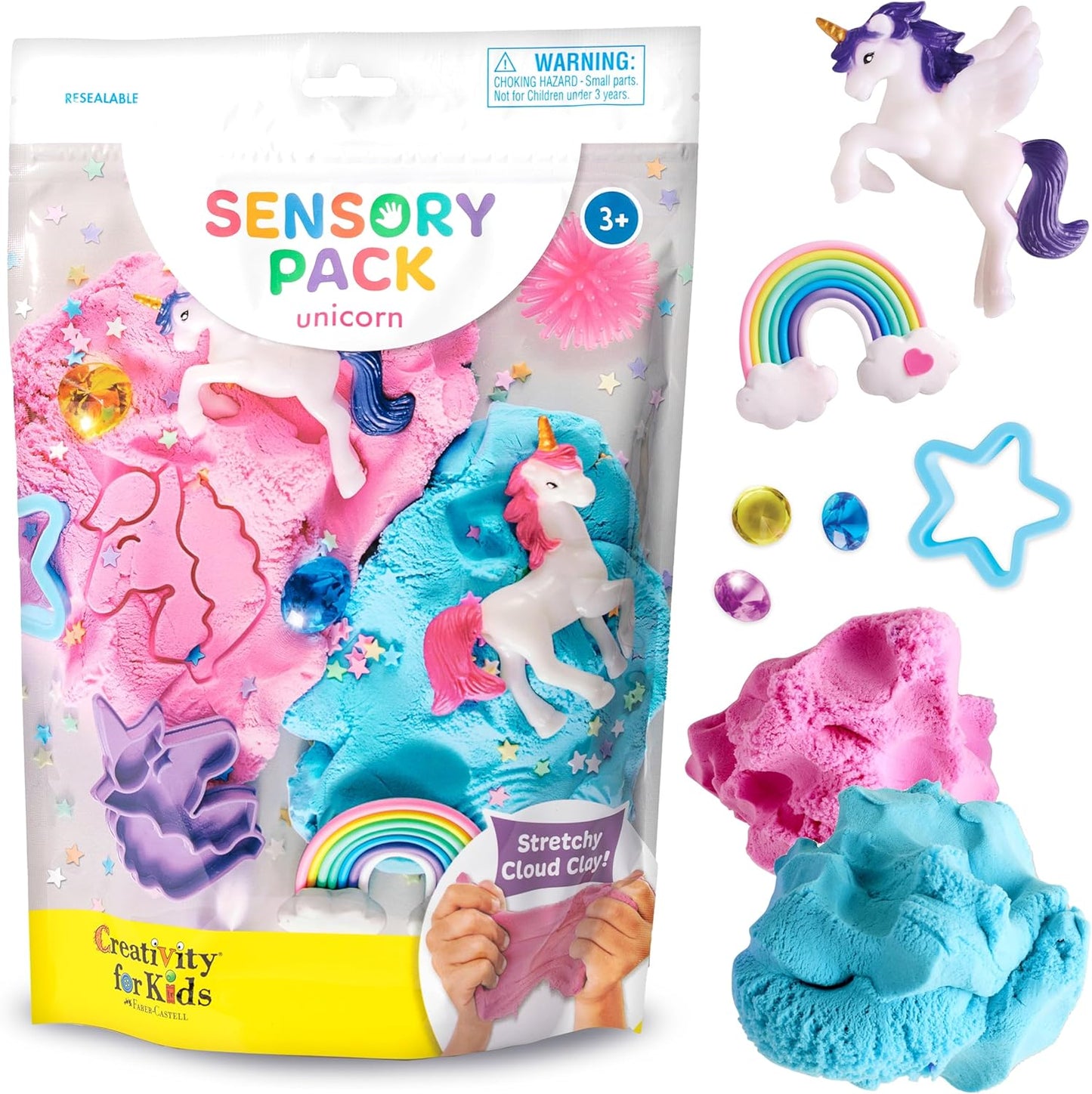 Creativity for Kids Sensory Pack: Unicorn - Sensory Toys for Toddlers Ages 3-4+, Unicorn Gifts for Girls, Toddler Activities and Sensory Bin Fillers
