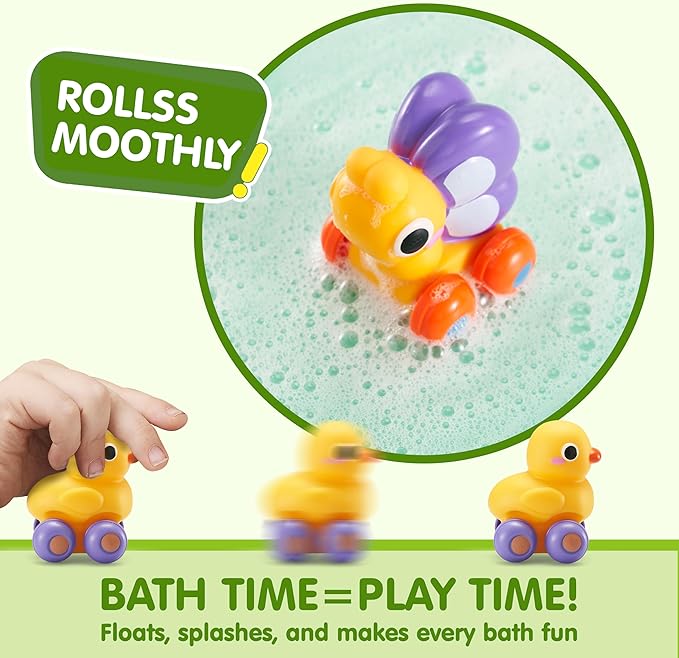 JOYIN Animal Cartoon Cars, Soft Rubber Toy Car Set, Mini Vehicles, Bath Toy Car for Toddlers, Gift for Boys and Girls Christmas Birthday, Summer Beach and Pool Activity, Party Favors for Kids