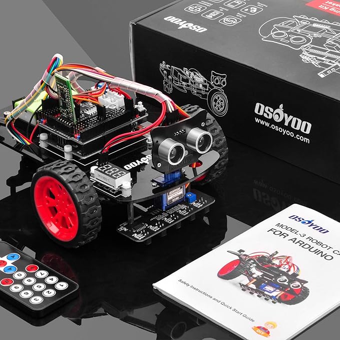OSOYOO Smart Robot Car kit for Arduino to Learn Programming and Get Hands on Experience of Robotic Assembly for Adults and Youths