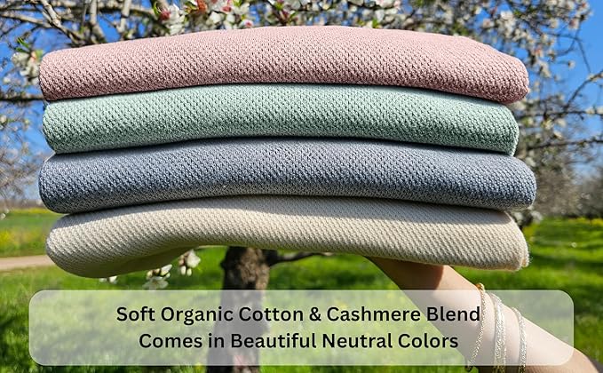 Peekaboo Nursing Cover Up for Breastfeeding - Breathable Knit - Soft Organic Cotton & Cashmere Breast Feeding Poncho for Women - Privacy Feature - Includes Mesh Laundry Bag (Mauve)