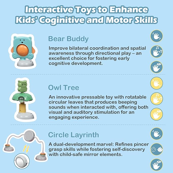 Xilingol 15-in-1 Convertible High Chair, 2-in-1 Baby Highchair & Activity Center W/Toys, Booster Seat | Building Block Table | Toddler Chair W/Removable Tray & 5-Point Harness & 2-Layer Cushion(Green)