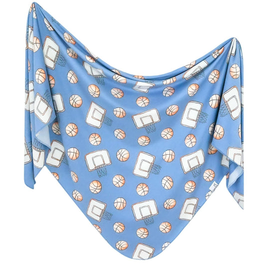 Copper Pearl Baby Swaddle Blanket - Premium Knit Baby Blanket, Large Soft Stretchy Receiving Blankets for Baby Boy and Girl, Swaddles for Newborn, Infant, and Toddler (Dunk)