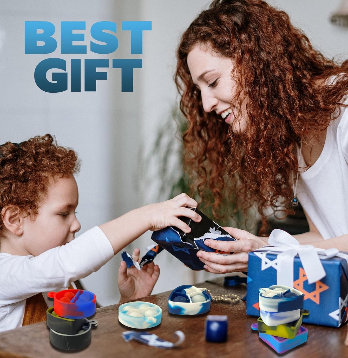 24Pcs Random Pop Fidget Toys Its Party Favors,Mini Pop Keychain It Fidget Toy Bulk Stress Toys Classroom Prizes Pop Fidget Keychain Stocking Stuffers Birthday Carnival Treasure Reliever