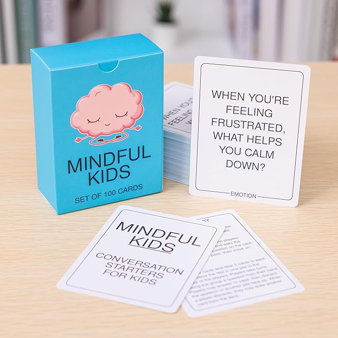 100 Mindfulness Conversation Cards for Kids - Enable Meaningful Conversations with Kids