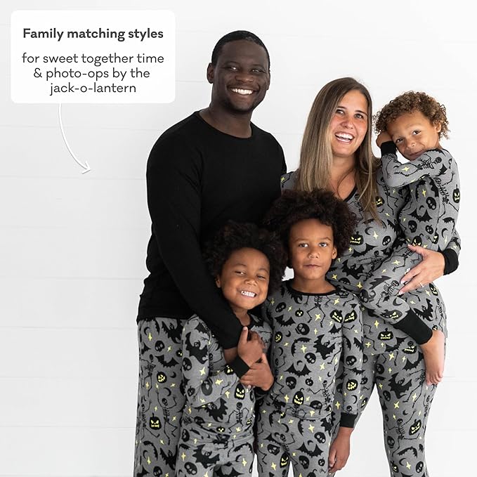 Little Sleepies Two-Piece Pajama Set for Boys & Girls, Soft Viscose from Bamboo Toddler Pajamas for Kids, Family Matching PJs