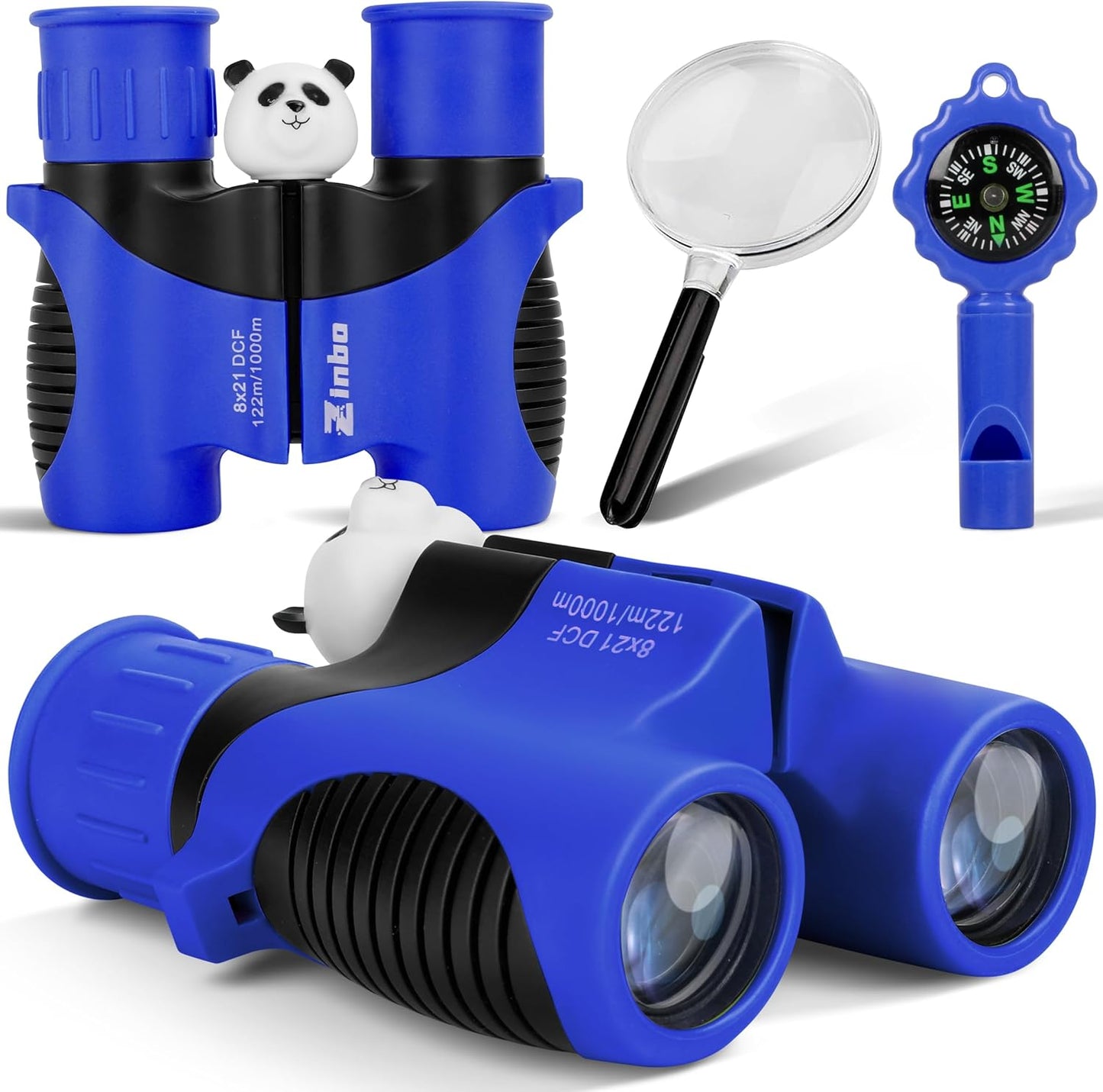 Binoculars for Kids, Toys for 3-12 Year Old Girls and Boys, Bird Watching Hiking 4 5 6 7 8 9 Year Old Girl Boy Christmas Birthday Gifts, Outdoor Toys for Kid Set with Magnifying Glass & Compass